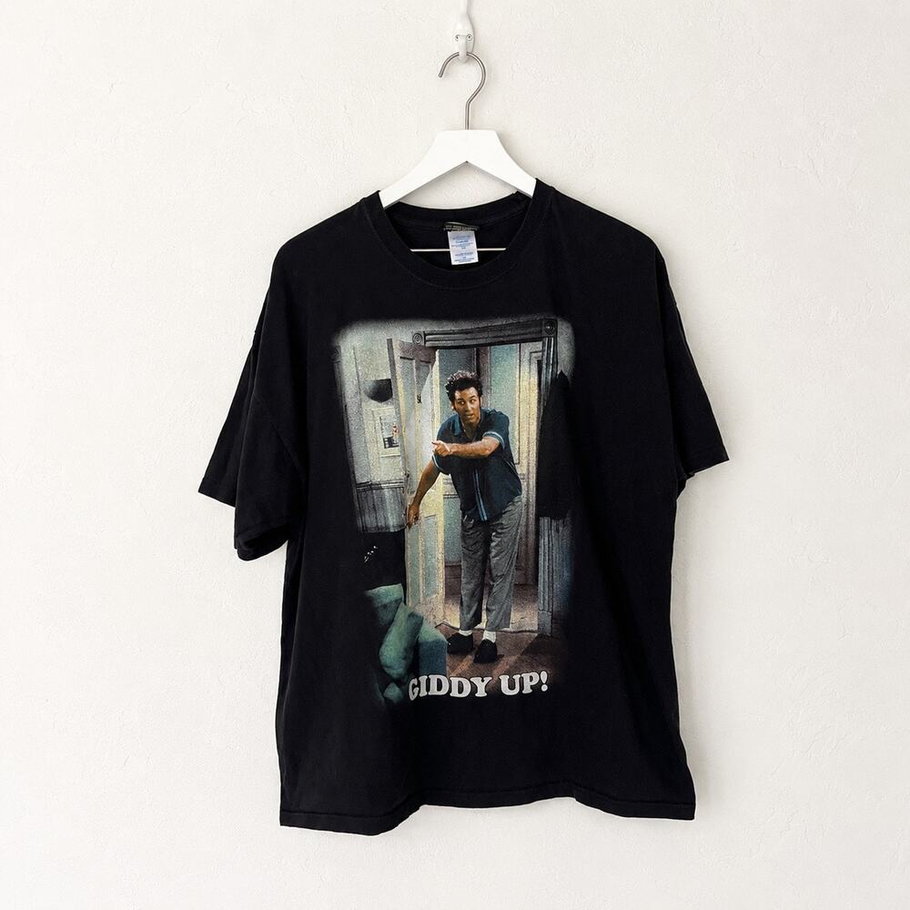 Seinfeld Kramer Giddy Up Black Graphic T Shirt XL Ripple Junction 90s Sitcom Tee